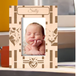 Katzen Geätzte Rahmen