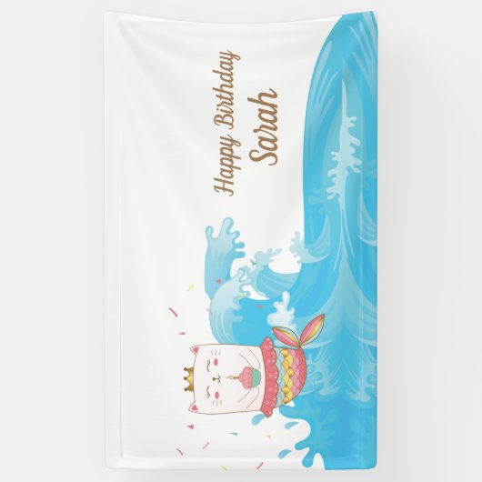 Katzen Geburtstagsbanner Banner (Vertikal)