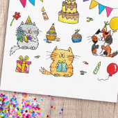 Katzen Geburtstagskarte Postkarte