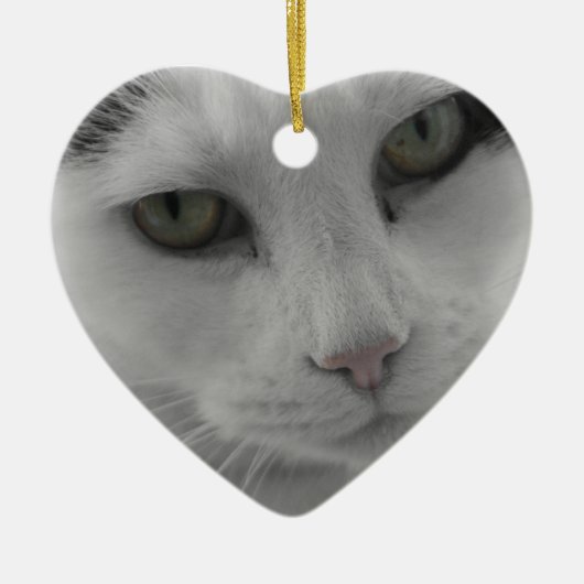 Katzen-Gedanken Keramikornament (Vorne)