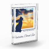 Katzen-Gedenk-Acryl-Fotoblock Fotoblock (Links)