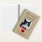 Katzen-Gedenkbuch Khaki Notizblock (Innen)