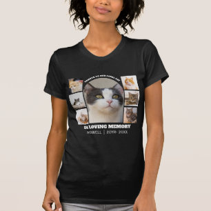 Katzen-Gedenkstätte 7 Foto-Collage Haustier-Tribut T-Shirt