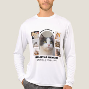 Katzen-Gedenkstätte 7 Foto-Collage Haustier-Tribut Tri-Blend Shirt