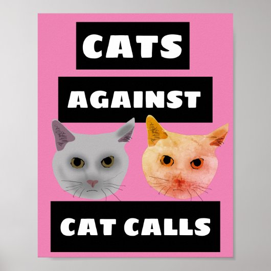 KATZEN GEGEN CAT-FORDERUNGEN POSTER (Vorne)