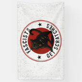 Katzen gegen Faschisten Banner (Vertikal)