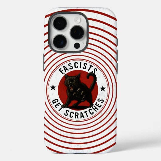 Katzen gegen Faschisten Case-Mate iPhone Hülle (Rückseite)