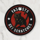 Katzen gegen Faschisten Geschenkanhänger (Rückseite)