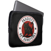 Katzen gegen Faschisten Laptopschutzhülle (Vorne Rechts)