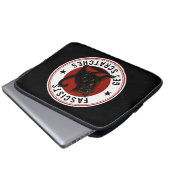 Katzen gegen Faschisten Laptopschutzhülle (Vorne Knopf)