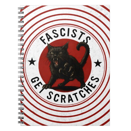 Katzen gegen Faschisten Notizblock (Vorderseite)