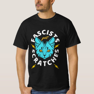 Katzen gegen Faschisten protestieren grafisch klas T-Shirt