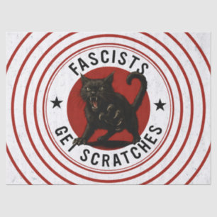 Katzen gegen Faschisten Seidenpapier