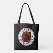 Katzen gegen Faschisten Tasche (Rückseite)