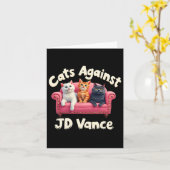 Katzen gegen Jd. Vance Childless Cat Lady Couch Li Karte (Gelbe Blume)