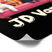 Katzen gegen Jd. Vance Childless Cat Lady Couch Li Poster (Ecke)