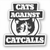 Katzen gegen Katzen Aufkleber (Vorderseite)