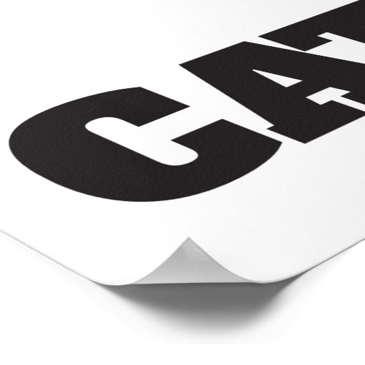 Katzen gegen Katzenrufe Poster (Ecke)