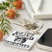 Katzen gegen Katzenrufe Schlüsselanhänger (Vorderseite rechts)