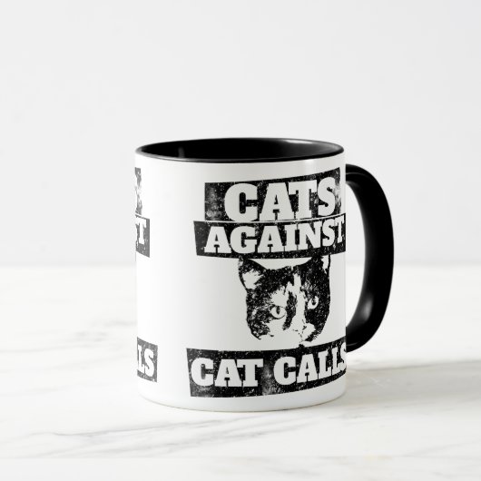 Katzen gegen Katzenrufe Tasse (VorderseiteRechts)