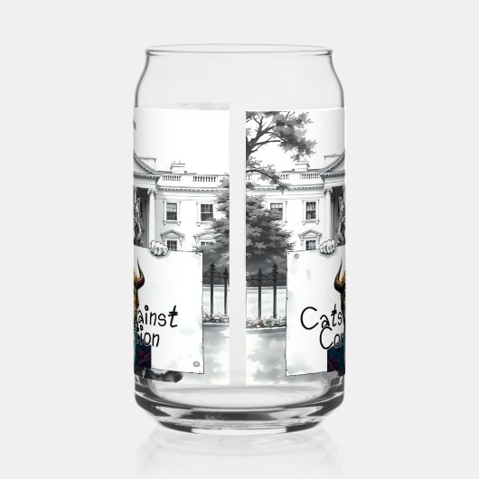 Katzen gegen Korruption Dosenglas (Links)