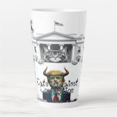 Katzen gegen Korruption Milchtasse (Vorderseite)