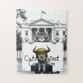 Katzen gegen Korruption Puzzle (Vertikal)