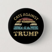 Katzen gegen Trump Button (Vorderseite)