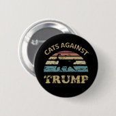 Katzen gegen Trump Button (Vorne & Hinten)