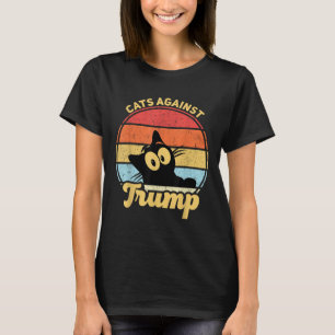 Katzen gegen Trump Funny Anti Trump 2020 Wahl T-Shirt