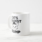 Katzen gegen Trump Kaffeetasse (Vorderseite Links)