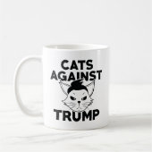 Katzen gegen Trump Kaffeetasse (Links)