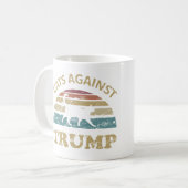 Katzen gegen Trump Kaffeetasse (Vorderseite Links)