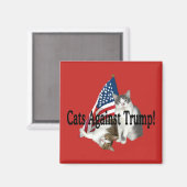 "Katzen gegen Trump"-Magnet Magnet (Vorderseite/Rückseite)