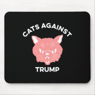 Katzen gegen Trump politische Protest  Mousepad