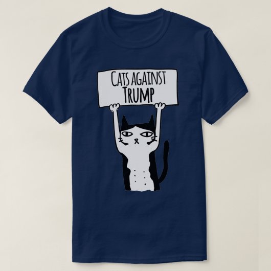 Katzen gegen Trump T-Shirt (Design vorne)