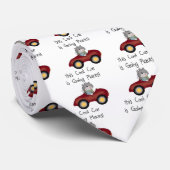 Katzen-gehende Platz-rote Auto-T-Shirts und Gesche Krawatte (Gerollt)