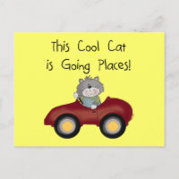 Katzen-gehende Platz-rote Auto-T-Shirts und