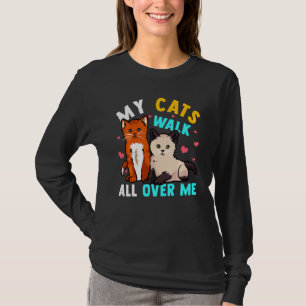 Katzen gehören meinen Katzen, die durch meine Lieb T-Shirt