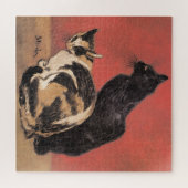 Katzen, Gemälde von Theophile Steinlen, Puzzle (Horizontal)