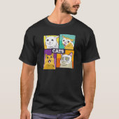 Katzen Gemeine Emotionen von Katzen Niedliche Katz T-Shirt (Vorderseite)