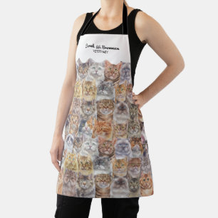 Katzen gemusterter Druck Schürze