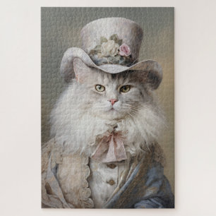 Katzen-Gentleman mit Zylinder Puzzle