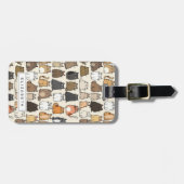 Katzen Gepäckanhänger (Vorderseite horizontal)