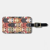 Katzen Gepäckmarke Gepäckanhänger (Vorderseite horizontal)