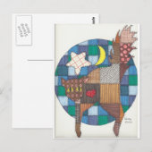 Katzen - gequiltet postkarte (Vorne/Hinten)