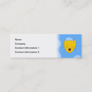 Katzen-Gesang Mini Visitenkarte