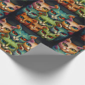 Katzen Geschenkpapier (Ecke)
