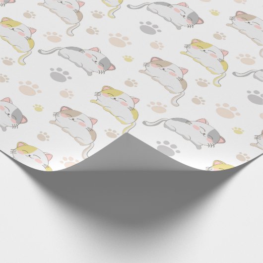 Katzen Geschenkpapier (Ecke)