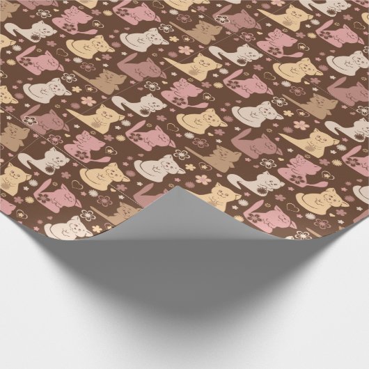 Katzen Geschenkpapier (Ecke)